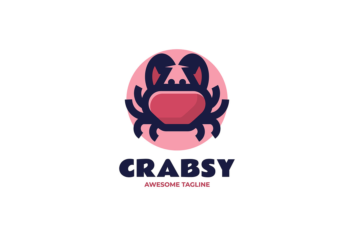 Crab Simple Mascot Logo, a Branding & Logo Template by Artnivora.Std