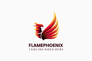 Flame Phoenix Gradient Colorful Logo, a Branding & Logo Template by Artnivora.Std