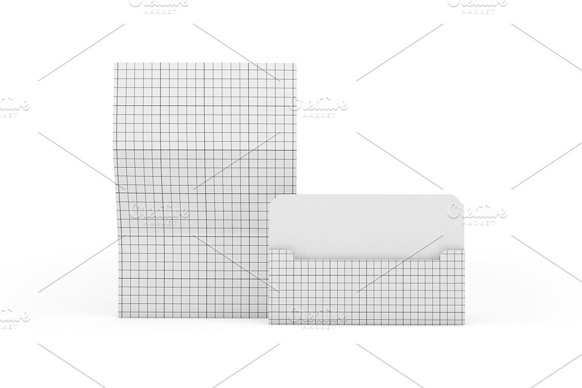Letter Envelope Mockup, an Advertising Mockup by Qaleb Studio