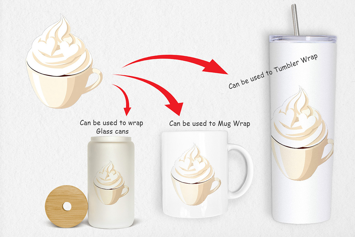 Heart Coffee Clipart, a Graphic by Artnoy (Photo 4 of 5)