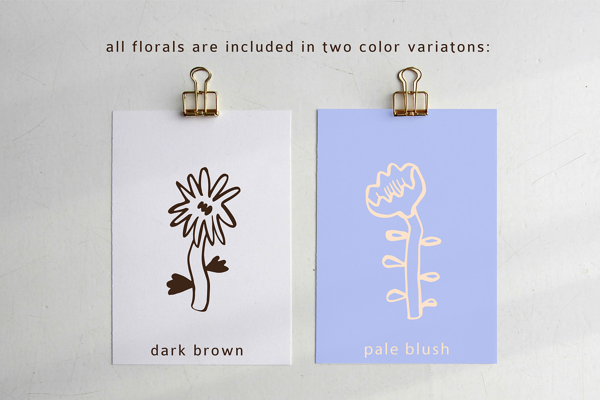 Quirky Florals Hand Drawn collection, an Object Illustration by Lena Nikolaeva (Photo 11 of 12)