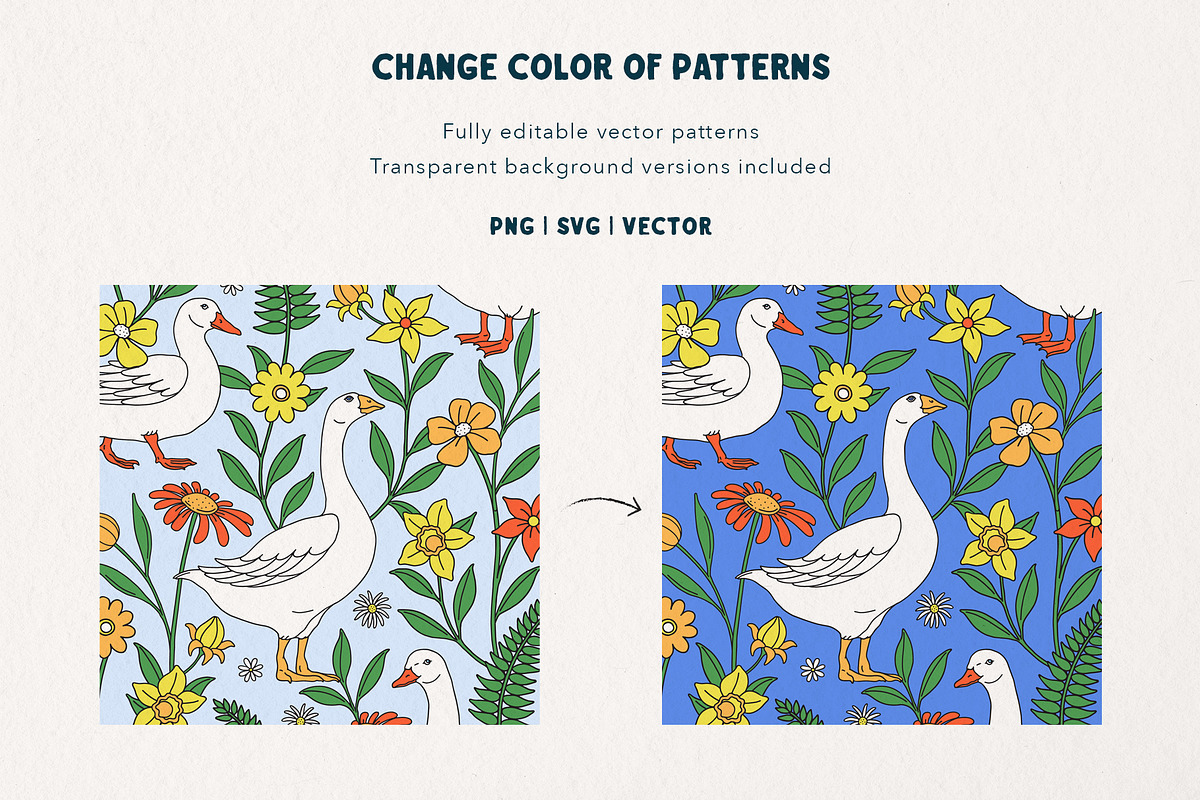 Spring Garden Vector Collection, a Pattern Graphic by rouxsupplyco (Photo 14 of 15)