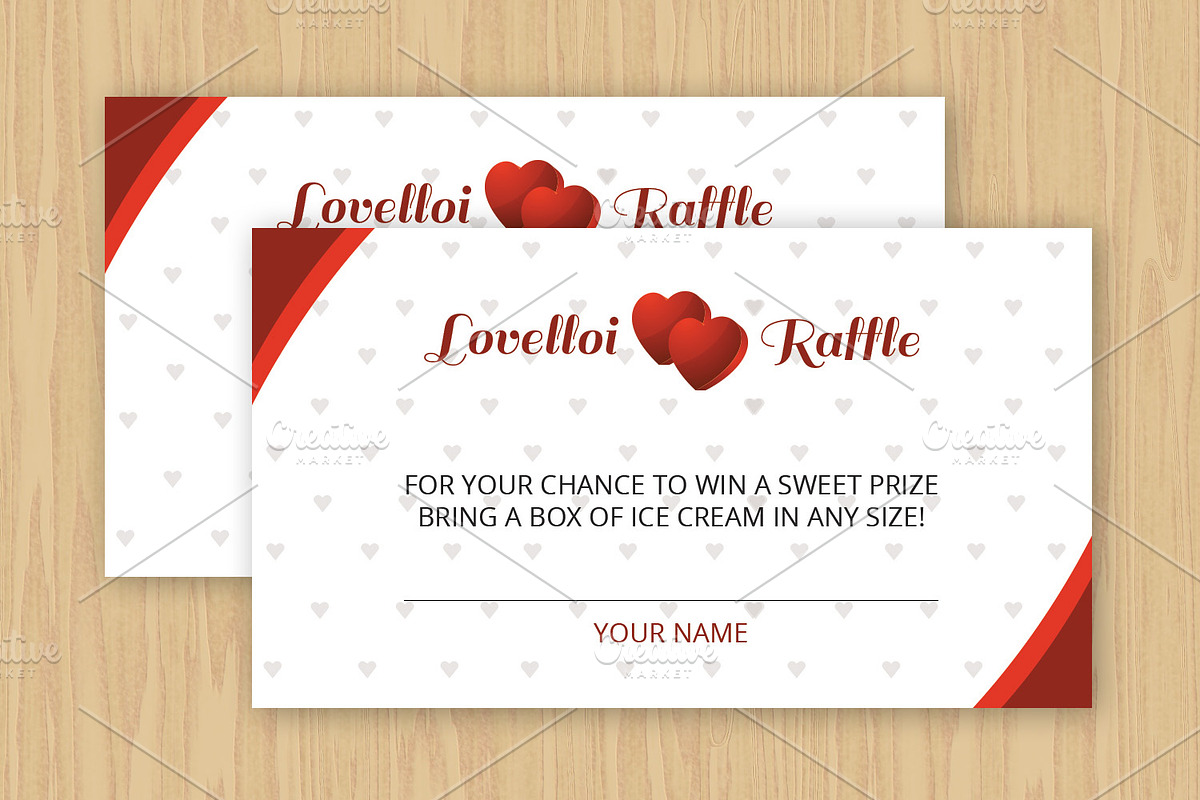 Raffle Ticket Template, a Stationery Template by Template Shop (Photo 1 of 3)