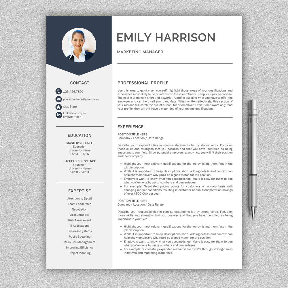 Resume Template | CV Template, a Resume Template by Klamp Studio