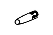 Safety Pin Vector Silhouette Bundle, an Illustration by Designs_River (Thumbnail 5 of 20)