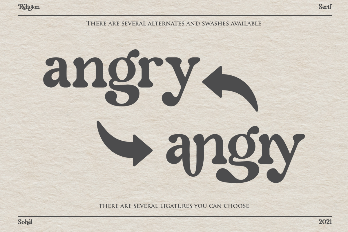 Religion – Modern Serif, a Serif Font by Sohel Studio (Photo 16 of 17)