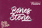 Bones Stone • A Bold Script Font, a Script Font by azetypestudios.com (Thumbnail 2 of 14)