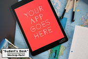 student's desk [MockUp Pack], a Presentation Template by The Drone Shop (Thumbnail 2 of 5)