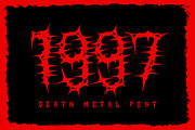 SALVOR Metal Horror Blackletter Font, a Blackletter Font by dansdesign (Thumbnail 10 of 20)