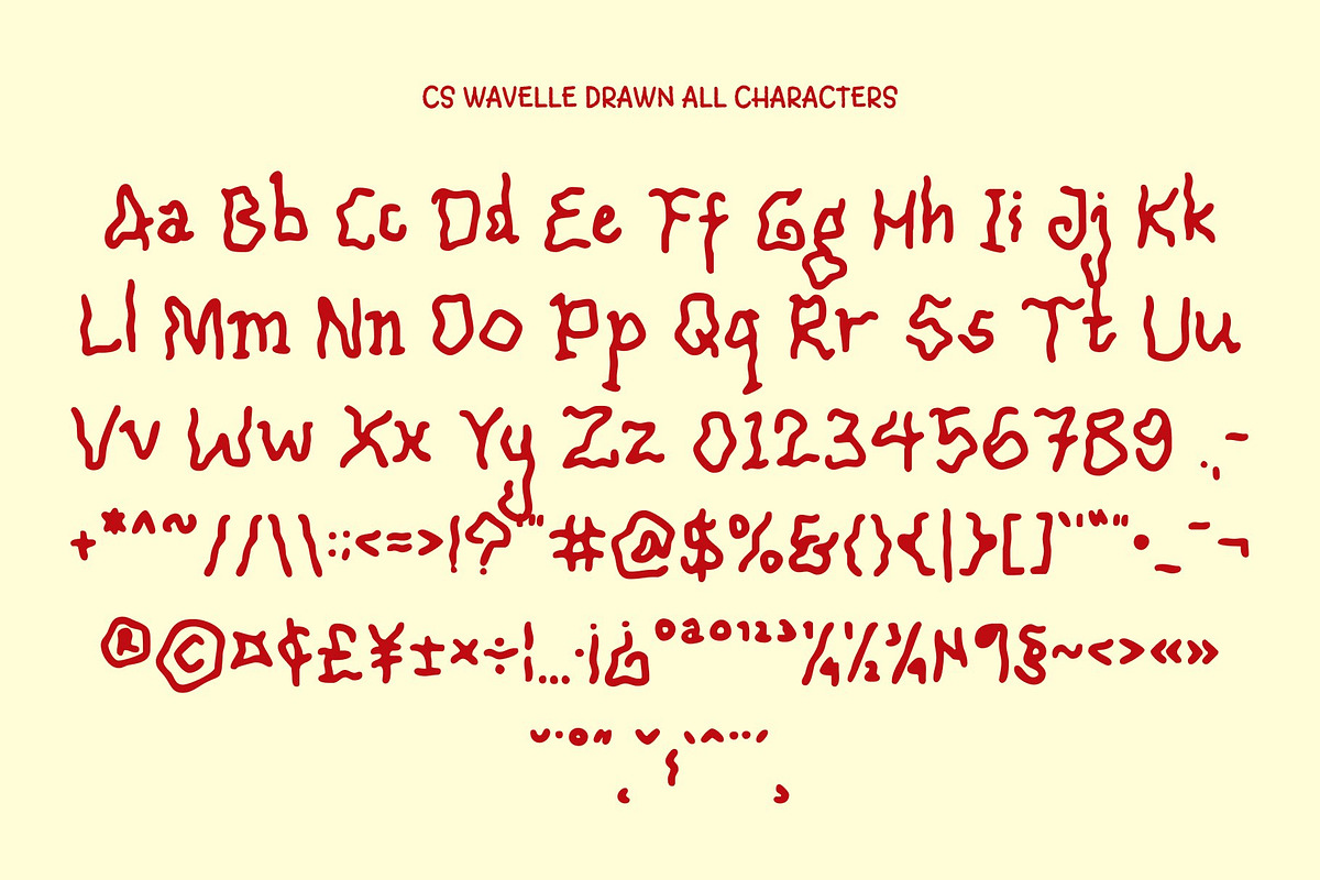 CS Wavelle Drawn, a Handwritten Font by Craft Supply Co. (Photo 8 of 8)