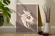 Floral Magical Skull Stamp Brushes, a Brush Add-On by TheDoodleSweets (Thumbnail 4 of 5)