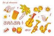 Salsa pattern and 3 templates, a Pattern Graphic by Olyzel (Thumbnail 2 of 4)