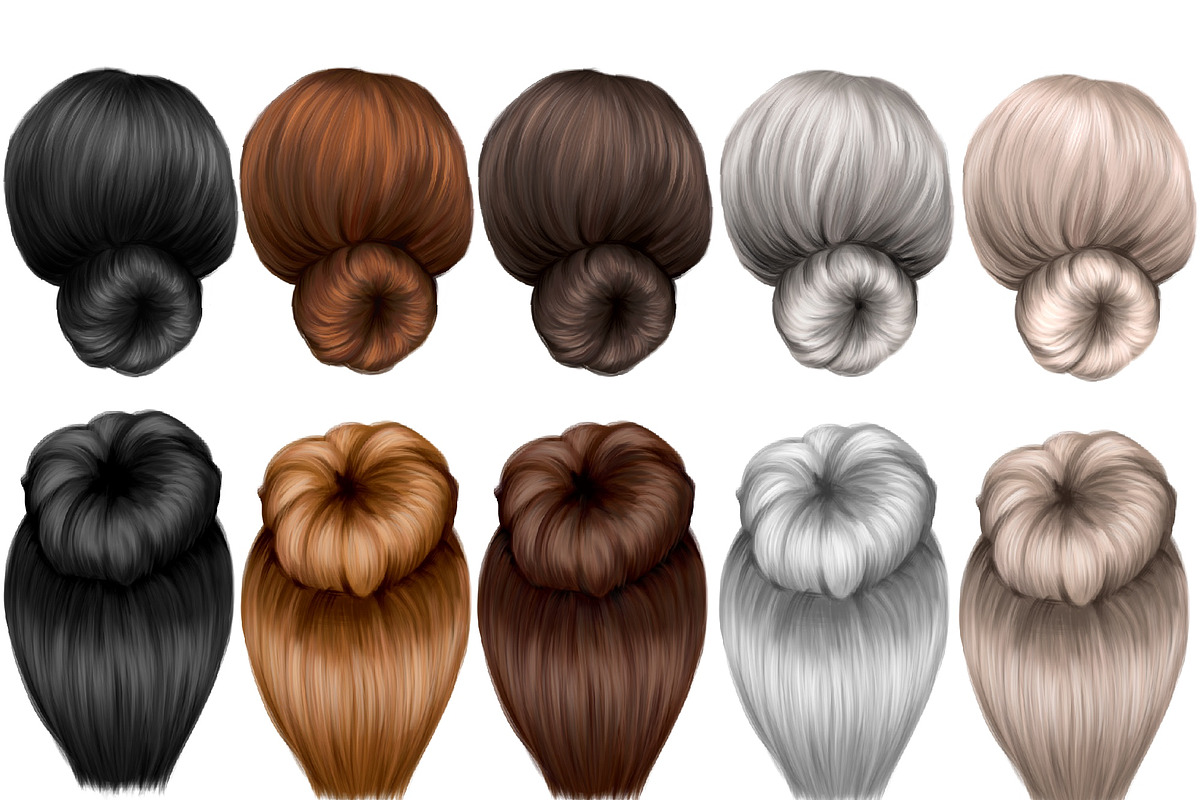 Natural hair clipart, an Illustration by Elenbushe (Photo 7 of 19)