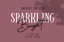 Sparkling Bright - Beauty Font Duo