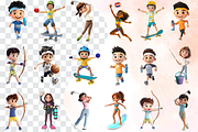 Cute 3D Summer Sport Characters, a Characters & Person 3D Model by Flourish Spark (Thumbnail 4 of 9)