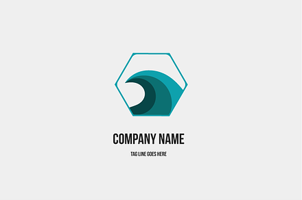 Premium Wave Logo Vector Design