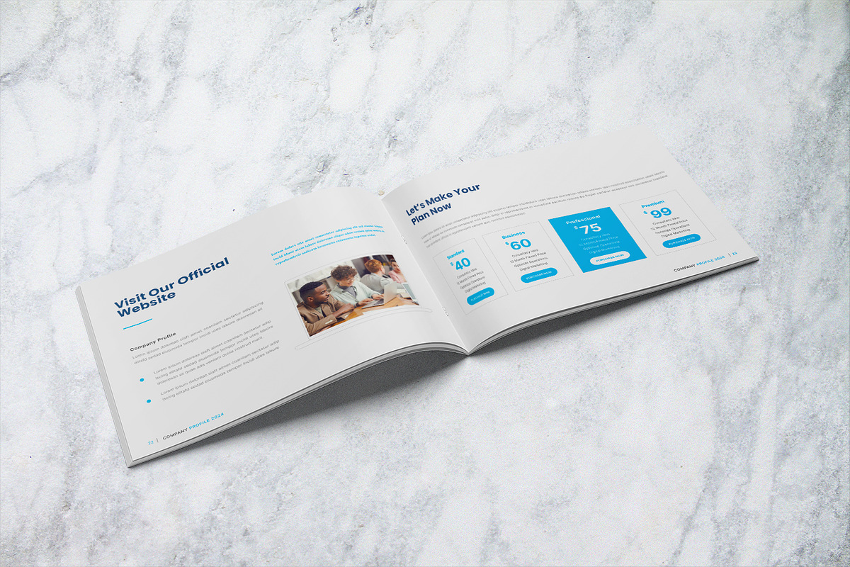 Company Profile Landscape Brochure, a Brochure Template by BumbleGraph Studio (Photo 12 of 12)