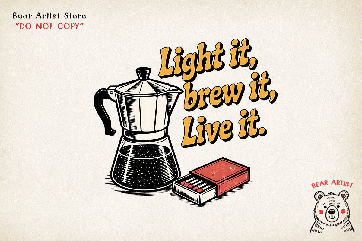Caffeine & Chaos, Retro Coffee, an Object Graphic by GlitterCraft (Photo 56 of 101)