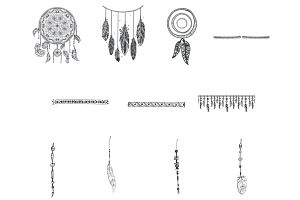 Dreamcatchers Set 2 Procreate Brush