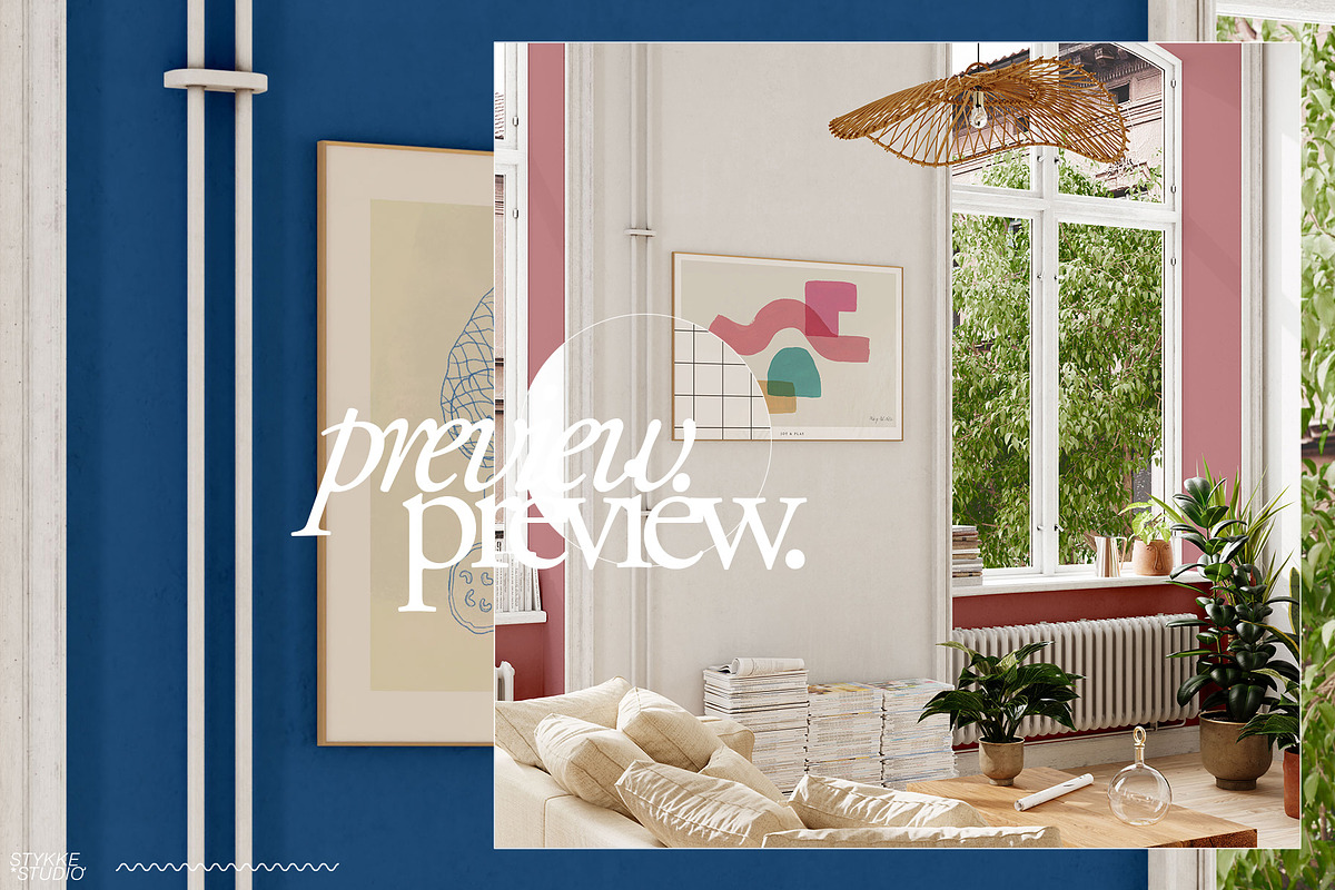 LENIS ROOM Natural Frame Mockup Set, a Household Mockup by Stykke Studio (Photo 32 of 58)