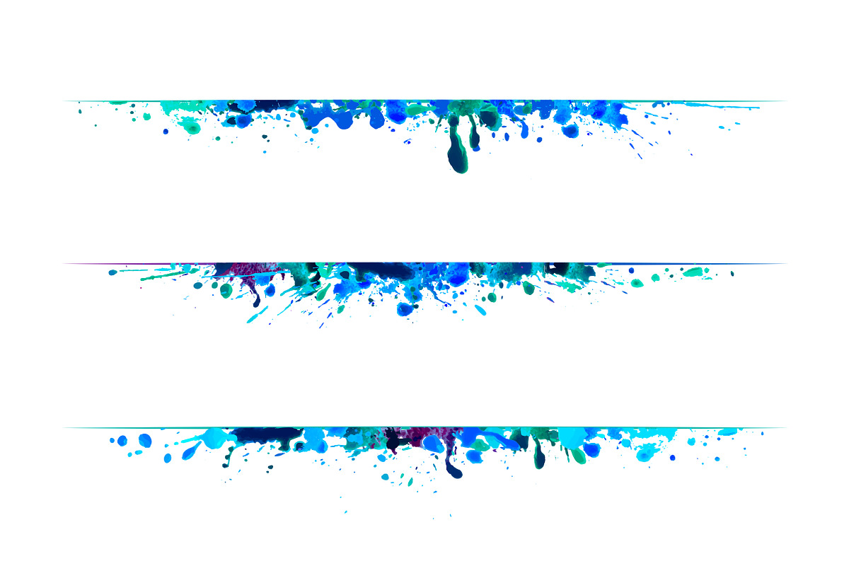 Watercolor splash lines, an Object Graphic by Crazy nook