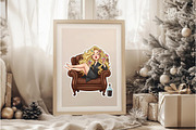 Watercolor Funny Coffee Cup PNG, an Illustration by DreamArtGraphic (Thumbnail 4 of 5)