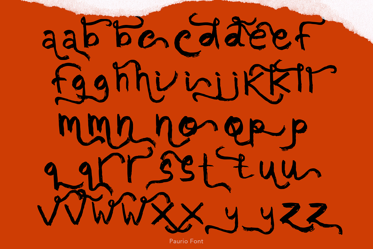 Paurio Brush Font, a Handwritten Font by madeDeduk (Photo 8 of 8)