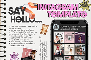 Instagram template for creatives, a Templates & Theme by Kill Vanilla Studio
