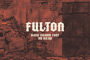 Fulton Hand Drawn Font, a Blackletter Font by nickqtx (Thumbnail 1 of 4)