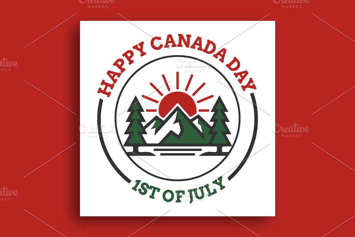 Canada Day social media post, a Social Media Template by nandinigraphics (Photo 3 of 5)