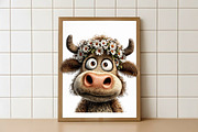 Whimsical Quirky Farm Animals png, an Animal Illustration by Watercolor design (Thumbnail 5 of 6)