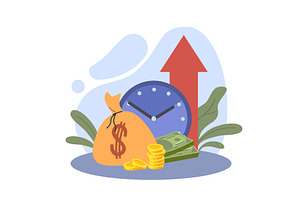 Investment growth. Increasing, a Finance Illustration by YummyBuum