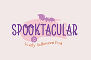 Spooktacular Halloween Groovy Font, a Script Font by BarcelonaShop (Thumbnail 1 of 9)