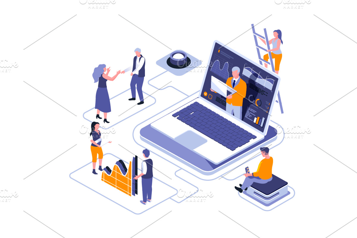 Isometric 3D Illustrations, a Finance Illustration by alexdndz (Photo 12 of 26)