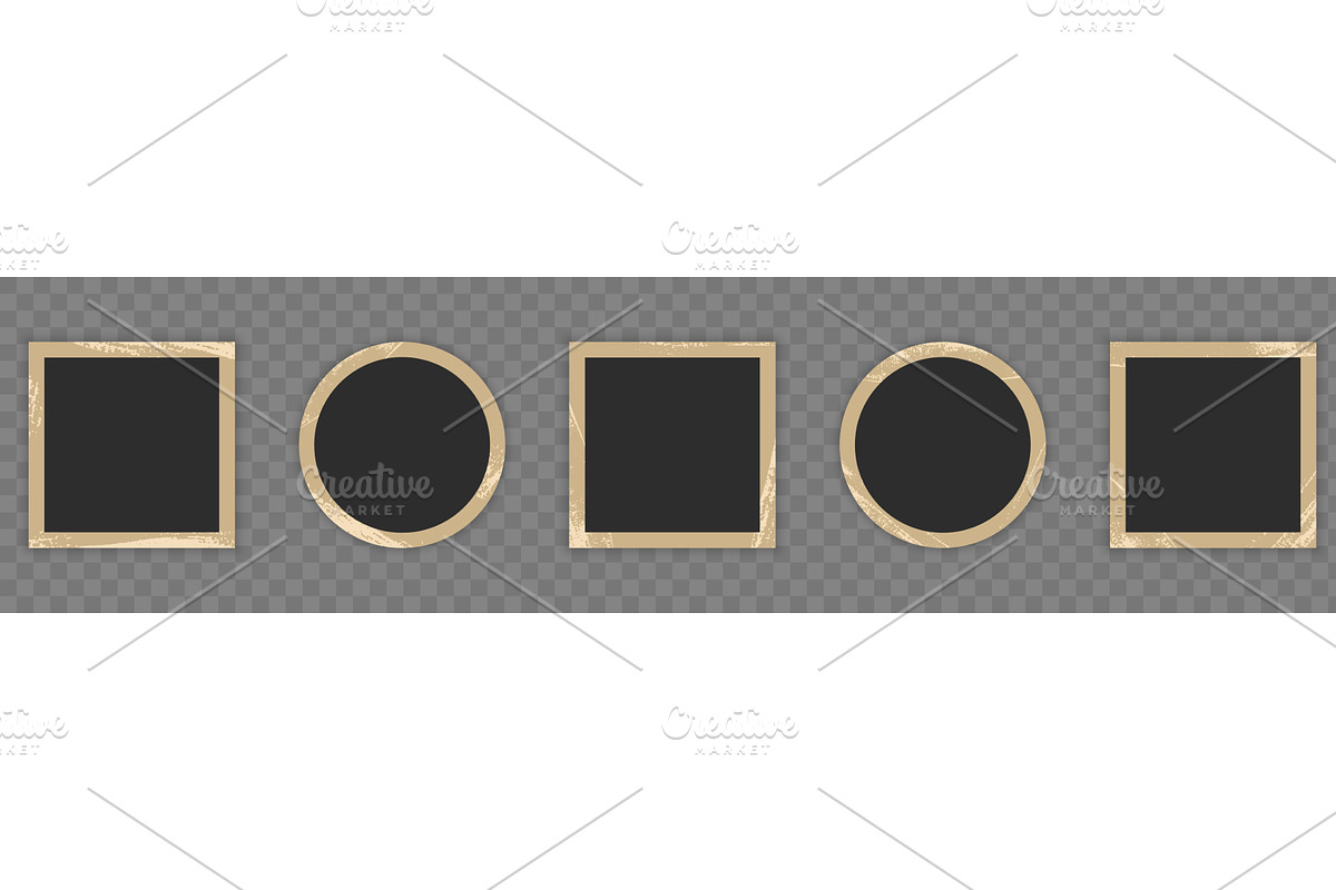 Retro Photo Paper Set, a Texture Illustration by Vector Creator