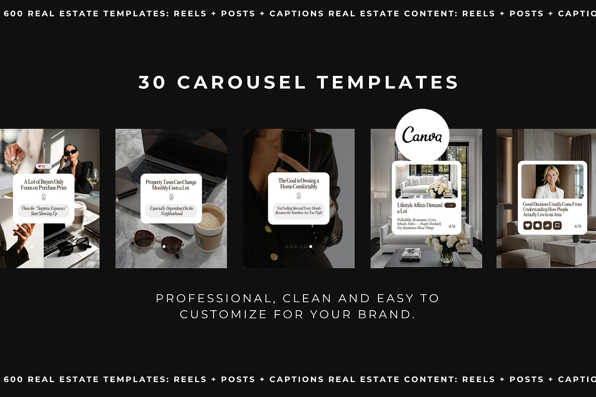 600 Real Estate Content Kit, a Social Media Template by Instprofi | Studio Estimo (Photo 7 of 13)