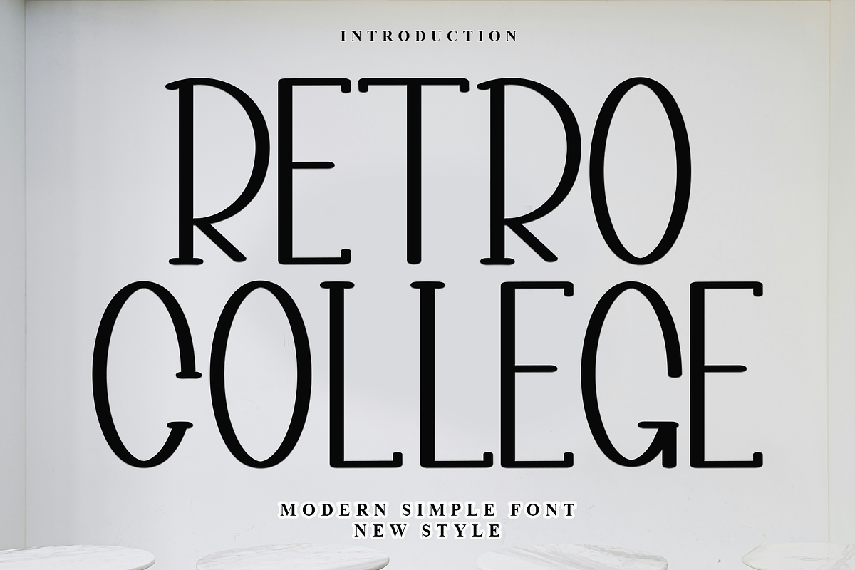 Retro College, a Serif Font by InermediaSTUDIO (Photo 1 of 7)