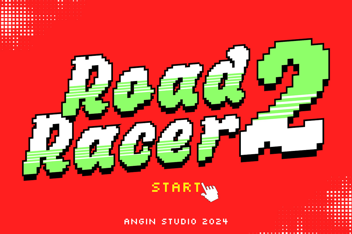 Ohleys Pixelated Font, a Handwritten Font by Angin Studio (Photo 3 of 15)