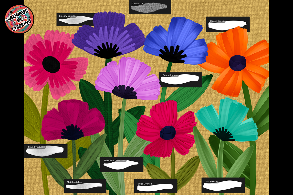 Procreate Impasto Thick Oil Paints, a Brush Add-On by AlwaysBeColoring (Photo 16 of 16)