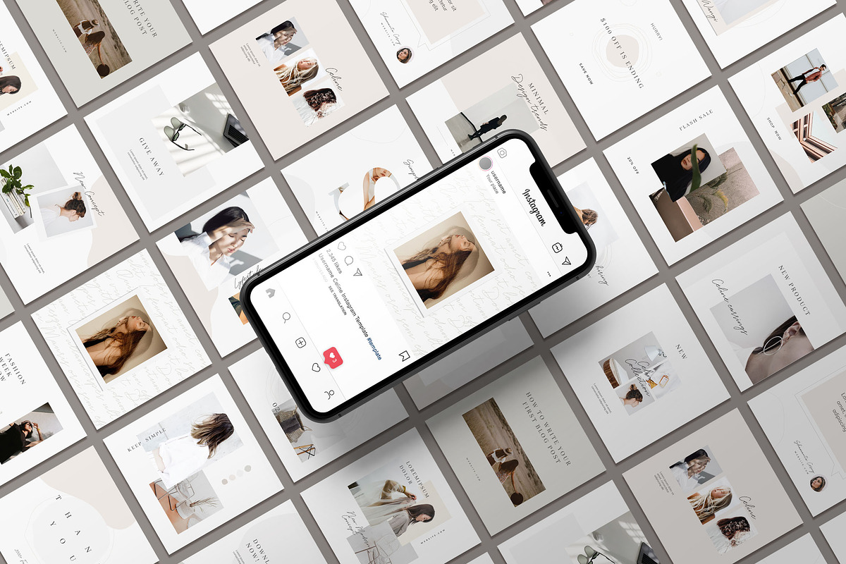 Celine Social Media Pack, a Social Media Template by Visula Co (Photo 2 of 8)