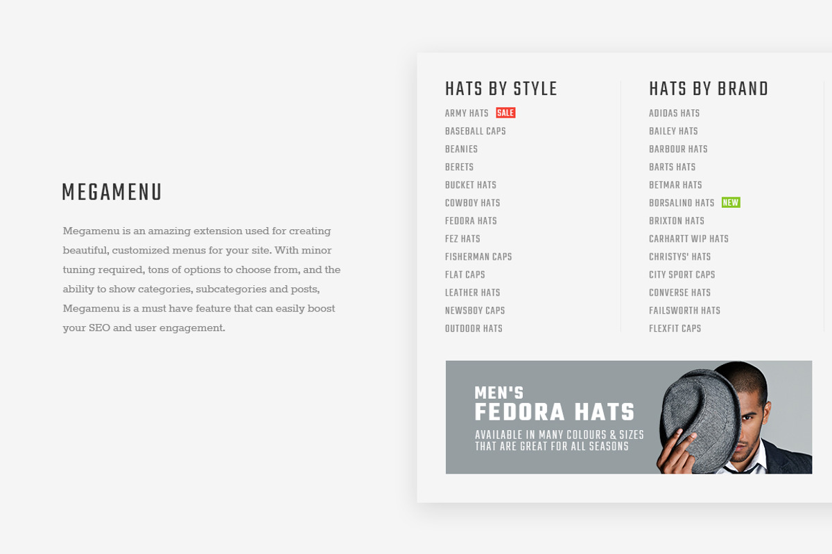 Captain-Hats and Caps Magento2 Theme, a Websites & App Template by Zemez (Photo 4 of 6)