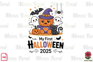 My First Halloween 2025 Art, a Graphic by Moss Rose