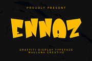 Ennaz Display Font, a Sans Serif Font by Maulana Creative (Thumbnail 1 of 7)