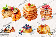 Watercolor pastry clipart Part 2, a Food Illustration by TanuschArts (Thumbnail 5 of 6)