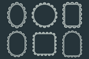 Doily Lace Frame Bundle, a Decorative Illustration by Kusumaillustration (Thumbnail 14 of 19)
