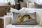 Vintage French Bunny Illustrations, an Animal Illustration by French Kiss Collections (Thumbnail 6 of 12)