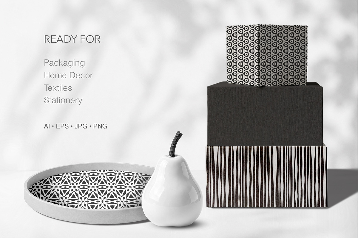 9 Minimal Geometric Patterns., a Pattern Graphic by IrinaCzaran (Photo 4 of 4)