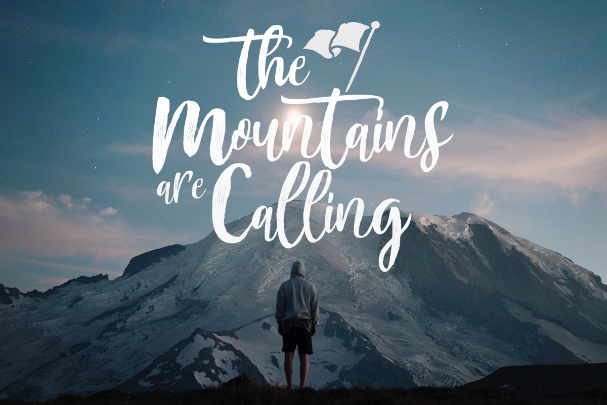 Mountain Script - Brush Font preview 2