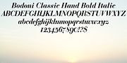 Bodoni Classic Hand, a Handwritten Font by Wiescher-Design (Thumbnail 5 of 5)