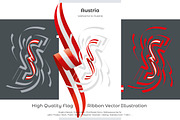 Austria flag ribbon vector, a Templates & Theme by Simbos (Thumbnail 2 of 9)